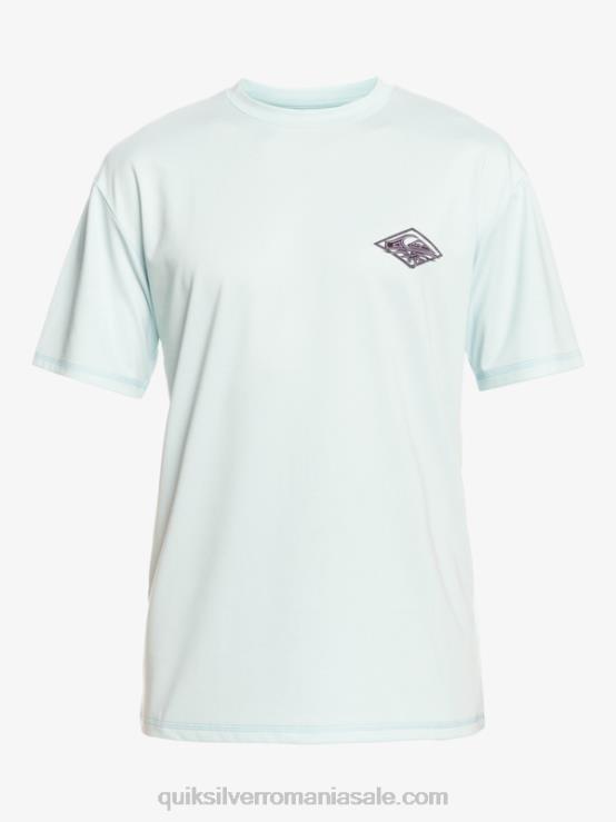 albastru gri tricou mixt cu mânecă scurtă upf 50 surf XT6B1809 bărbați Quiksilver