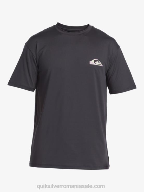 asfalt Tricou de surf cu mânecă scurtă mix session upf 50 XT6B316 bărbați Quiksilver