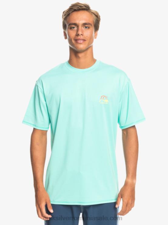bazin verde erica tricou surf cu mânecă scurtă heritage heather upf 50 XT6B1133 bărbați Quiksilver