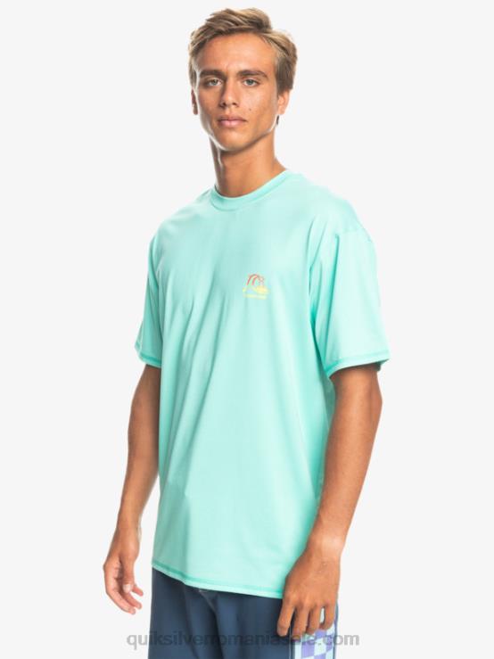 bazin verde erica tricou surf cu mânecă scurtă heritage heather upf 50 XT6B1133 bărbați Quiksilver