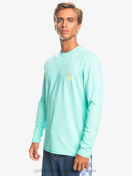 bazin verde erica tricou surf heritage heather cu mânecă lungă upf 50 XT6B1471 bărbați Quiksilver