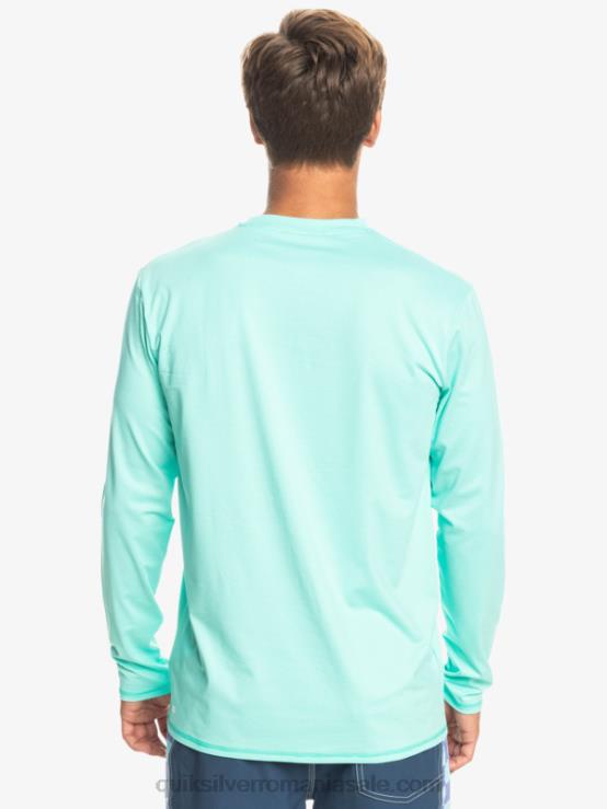 bazin verde erica tricou surf heritage heather cu mânecă lungă upf 50 XT6B1471 bărbați Quiksilver