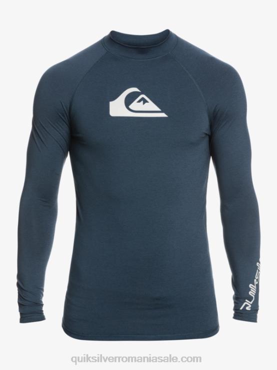 blazer bleumarin heather all time mânecă lungă upf 50 rashguard XT6B820 bărbați Quiksilver