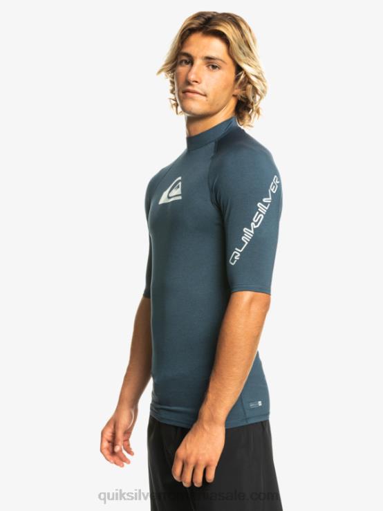 blazer bleumarin heather all time mânecă scurtă upf 50 rashguard XT6B812 bărbați Quiksilver