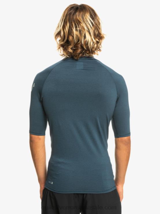 blazer bleumarin heather all time mânecă scurtă upf 50 rashguard XT6B812 bărbați Quiksilver