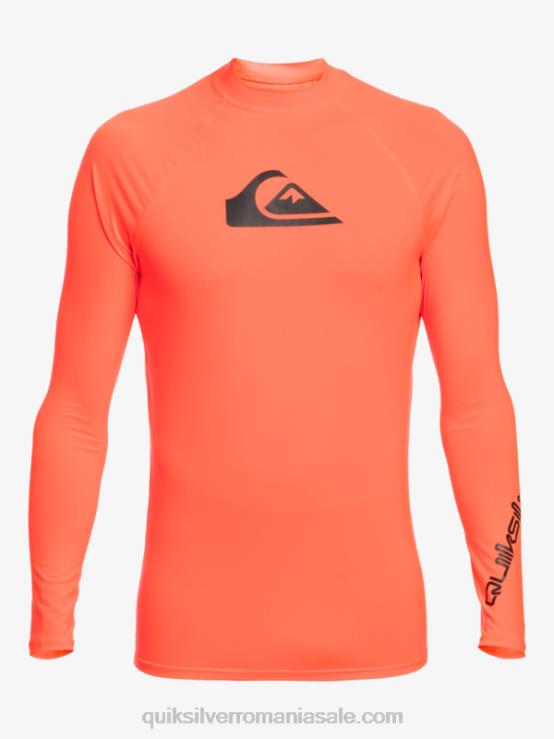 coral de foc all time mânecă lungă upf 50 rashguard XT6B821 bărbați Quiksilver
