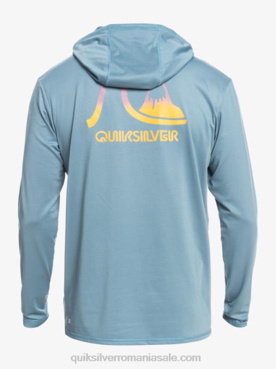 erica albastră de provincie tricou de surf cu glugă dragă cu mânecă lungă upf 50 XT6B1834 bărbați Quiksilver