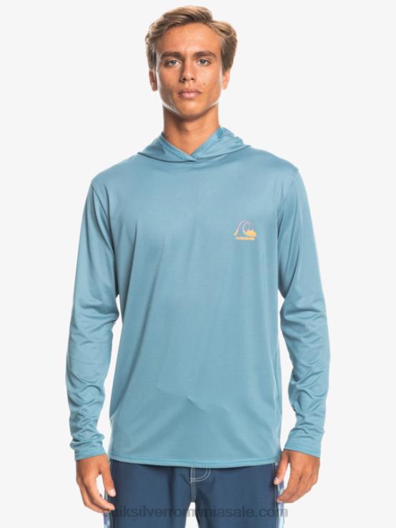 erica albastră de provincie tricou de surf cu glugă dragă cu mânecă lungă upf 50 XT6B1834 bărbați Quiksilver