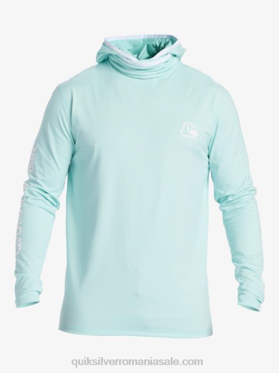 erica albastru cer tricou de surf cu mânecă lungă heritage upf 50 XT6B419 bărbați Quiksilver
