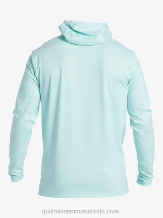 erica albastru cer tricou de surf cu mânecă lungă heritage upf 50 XT6B419 bărbați Quiksilver
