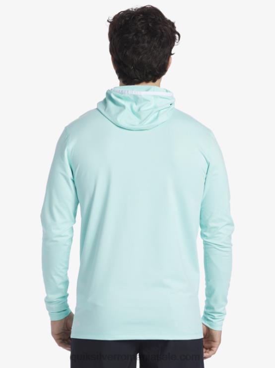 erica albastru cer tricou de surf cu mânecă lungă heritage upf 50 XT6B419 bărbați Quiksilver