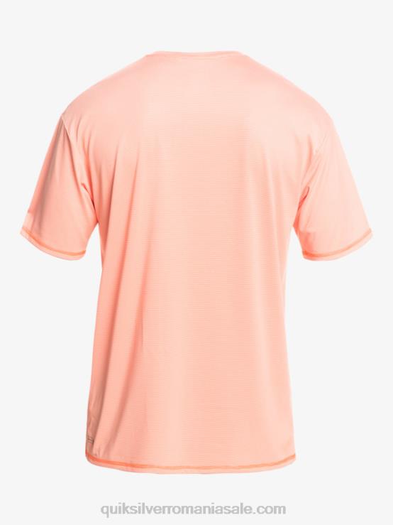 erica proaspătă de somon tricou surf cu mânecă scurtă heritage heather upf 50 XT6B1130 bărbați Quiksilver