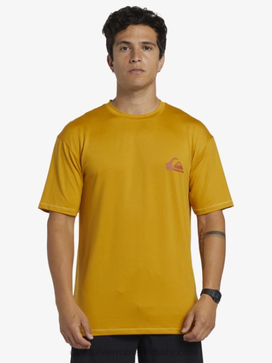 grâu Tricou de surf cu mânecă scurtă mix session upf 50 XT6B317 bărbați Quiksilver