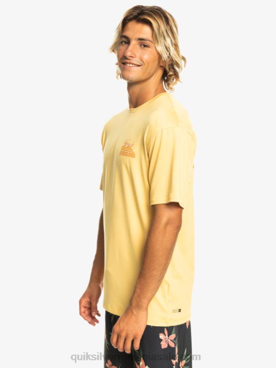 grâu Tricou de surf cu mânecă scurtă mix session upf 50 XT6B317 bărbați Quiksilver