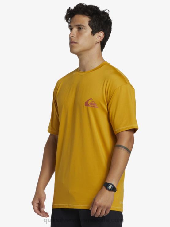 grâu Tricou de surf cu mânecă scurtă mix session upf 50 XT6B317 bărbați Quiksilver