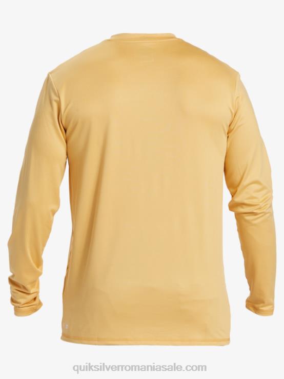 grâu tricou de surf upf 50 cu mânecă lungă cu dungi solide XT6B843 bărbați Quiksilver
