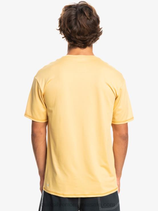grâu tricou de surf upf 50 cu mânecă scurtă cu dungi solide XT6B887 bărbați Quiksilver