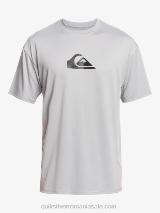 lapoviță tricou de surf upf 50 cu mânecă scurtă cu dungi solide XT6B890 bărbați Quiksilver