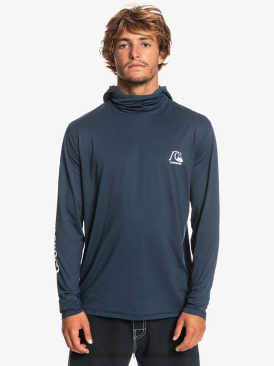 miezul nopții marine heather tricou de surf cu mânecă lungă heritage upf 50 XT6B417 bărbați Quiksilver