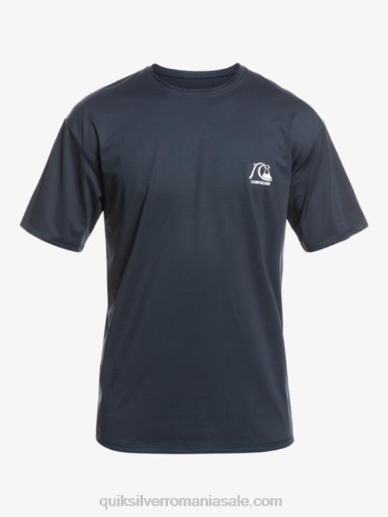 miezul nopții marine heather tricou surf cu mânecă scurtă heritage heather upf 50 XT6B1129 bărbați Quiksilver