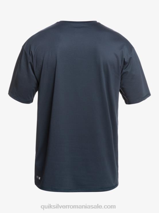 miezul nopții marine heather tricou surf cu mânecă scurtă heritage heather upf 50 XT6B1129 bărbați Quiksilver