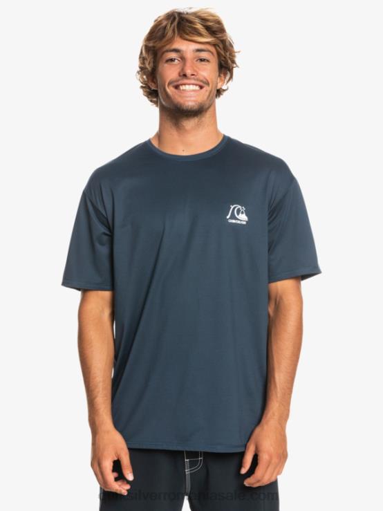 miezul nopții marine heather tricou surf cu mânecă scurtă heritage heather upf 50 XT6B1129 bărbați Quiksilver