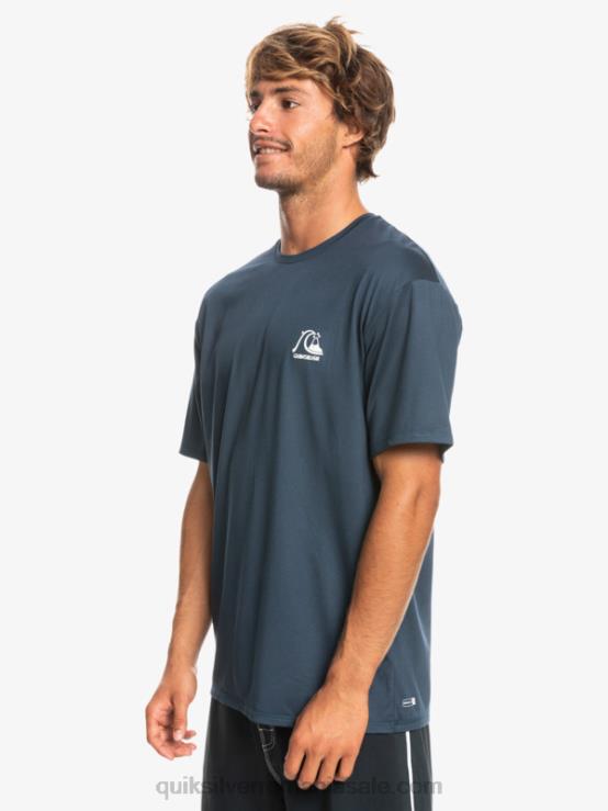 miezul nopții marine heather tricou surf cu mânecă scurtă heritage heather upf 50 XT6B1129 bărbați Quiksilver