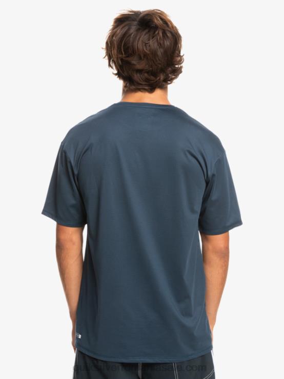miezul nopții marine heather tricou surf cu mânecă scurtă heritage heather upf 50 XT6B1129 bărbați Quiksilver