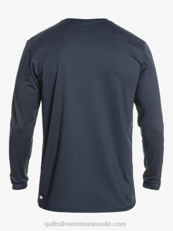 miezul nopții marine heather tricou surf heritage heather cu mânecă lungă upf 50 XT6B1470 bărbați Quiksilver