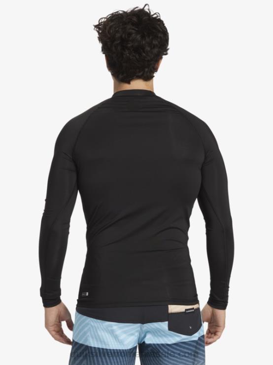 negru Tricou de surf cu mânecă lungă hawaii double down upf 50 XT6B1105 bărbați Quiksilver