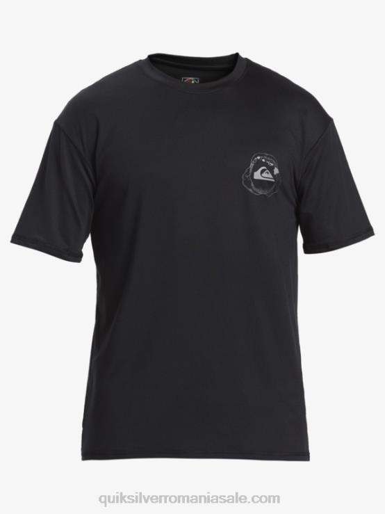 negru Tricou de surf cu mânecă scurtă hawaii big bite upf 50 XT6B883 bărbați Quiksilver