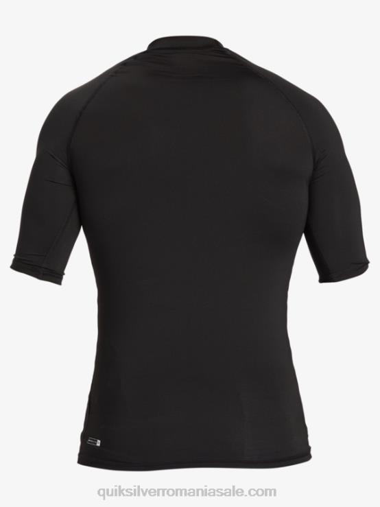 negru Tricou de surf cu mânecă scurtă hawaii double down upf 50 XT6B1170 bărbați Quiksilver