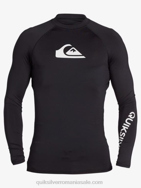negru all time mânecă lungă upf 50 rashguard XT6B1430 bărbați Quiksilver