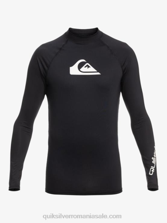 negru all time mânecă lungă upf 50 rashguard XT6B817 bărbați Quiksilver