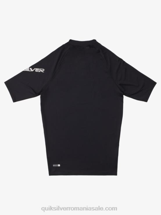 negru all time mânecă scurtă upf 50 rashguard XT6B1265 bărbați Quiksilver