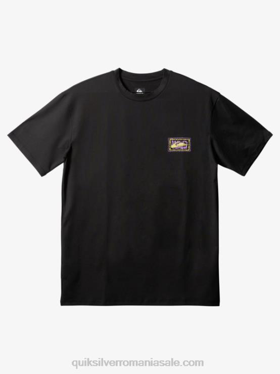 negru tricou mixt cu mânecă scurtă upf 50 surf XT6B1808 bărbați Quiksilver