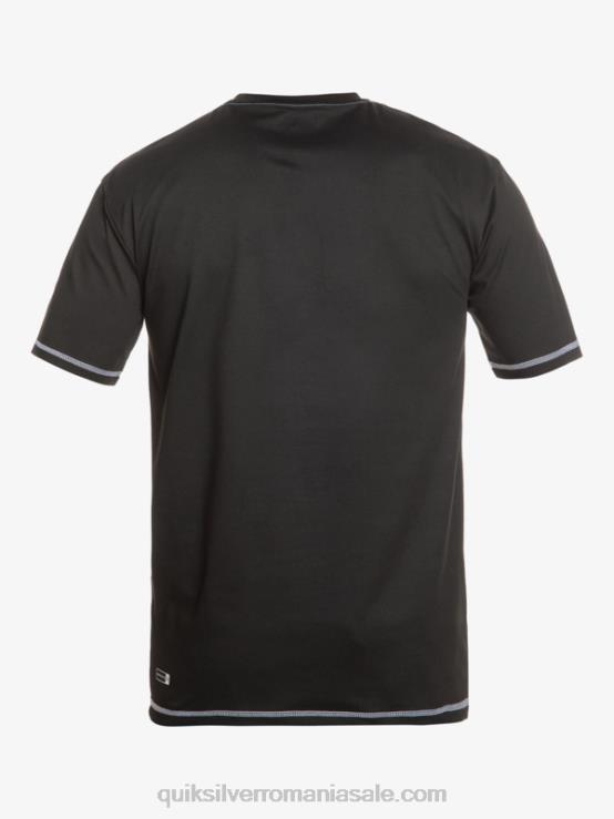 negru tricou surf cu mânecă scurtă saturn surf upf 50 XT6B587 bărbați Quiksilver