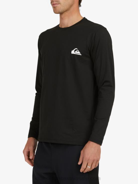 negru tricou surf upf 50 cu mânecă lungă omni session XT6B406 bărbați Quiksilver