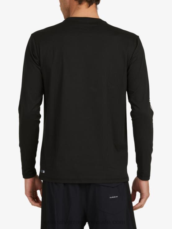 negru tricou surf upf 50 cu mânecă lungă omni session XT6B406 bărbați Quiksilver