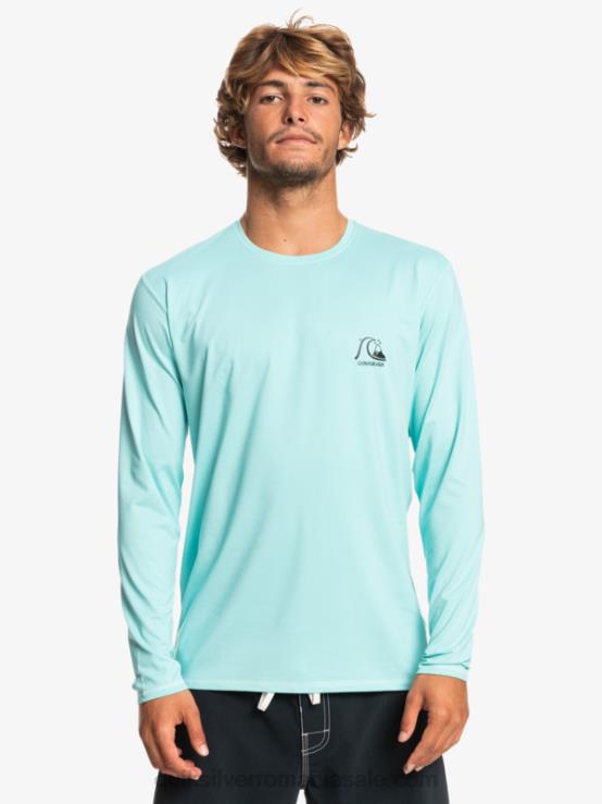 înger albastru erica tricou surf heritage heather cu mânecă lungă upf 50 XT6B1468 bărbați Quiksilver