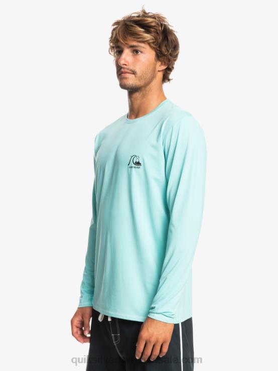 înger albastru erica tricou surf heritage heather cu mânecă lungă upf 50 XT6B1468 bărbați Quiksilver