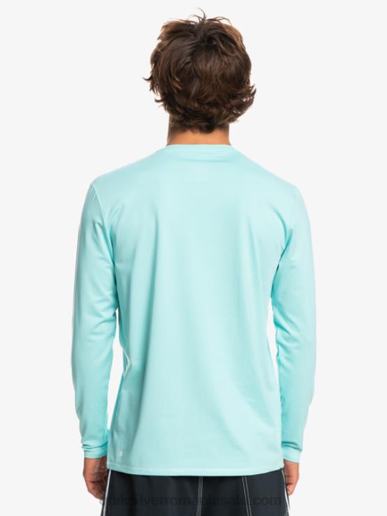 înger albastru erica tricou surf heritage heather cu mânecă lungă upf 50 XT6B1468 bărbați Quiksilver