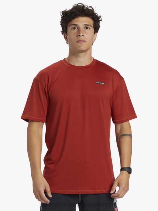 ocru roșu Tricou de surf cu mânecă scurtă omni session upf 50 XT6B539 bărbați Quiksilver
