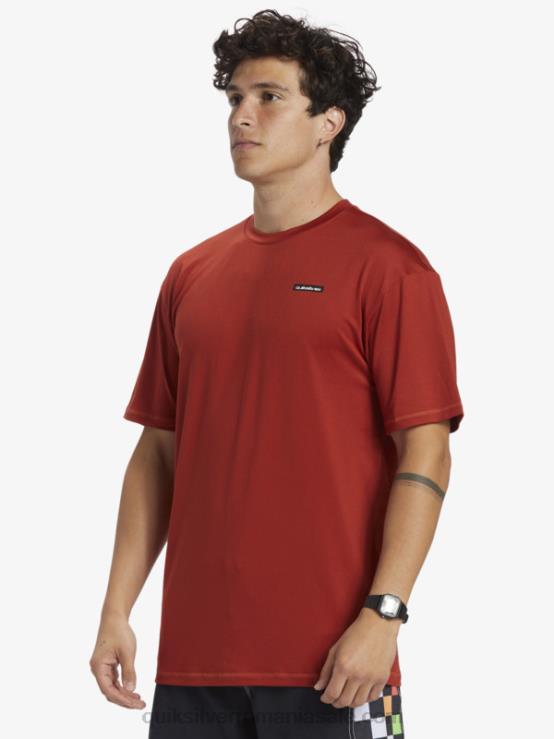 ocru roșu Tricou de surf cu mânecă scurtă omni session upf 50 XT6B539 bărbați Quiksilver