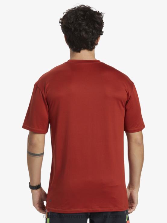 ocru roșu Tricou de surf cu mânecă scurtă omni session upf 50 XT6B539 bărbați Quiksilver