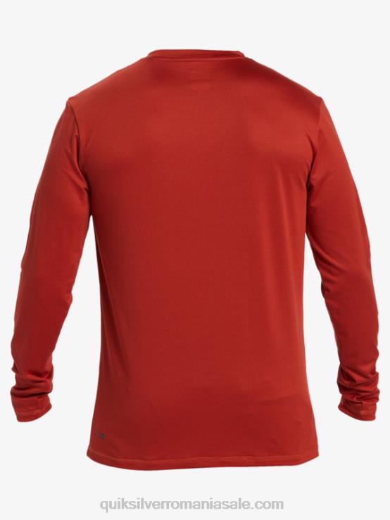 ocru roșu tricou surf upf 50 cu mânecă lungă omni session XT6B403 bărbați Quiksilver