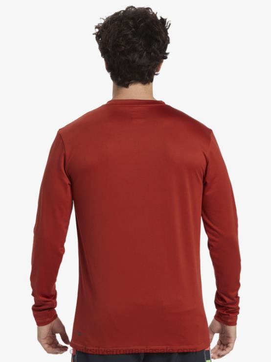 ocru roșu tricou surf upf 50 cu mânecă lungă omni session XT6B403 bărbați Quiksilver