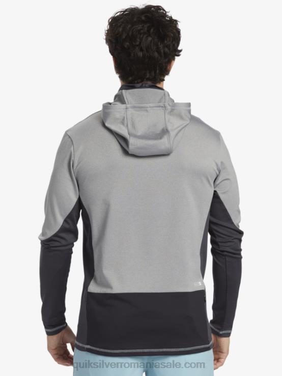 piele de rechin tricou de surf cu mânecă lungă, cu glugă, cu glugă, waterman angler upf 50 XT6B832 bărbați Quiksilver