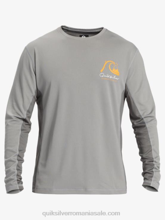 piele de rechin tricou de surf cu mânecă lungă waterman bambus check 2 upf 50 XT6B258 bărbați Quiksilver