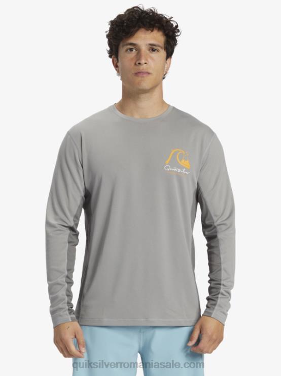 piele de rechin tricou de surf cu mânecă lungă waterman bambus check 2 upf 50 XT6B258 bărbați Quiksilver